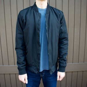 RSQ men’s black bomber jacket